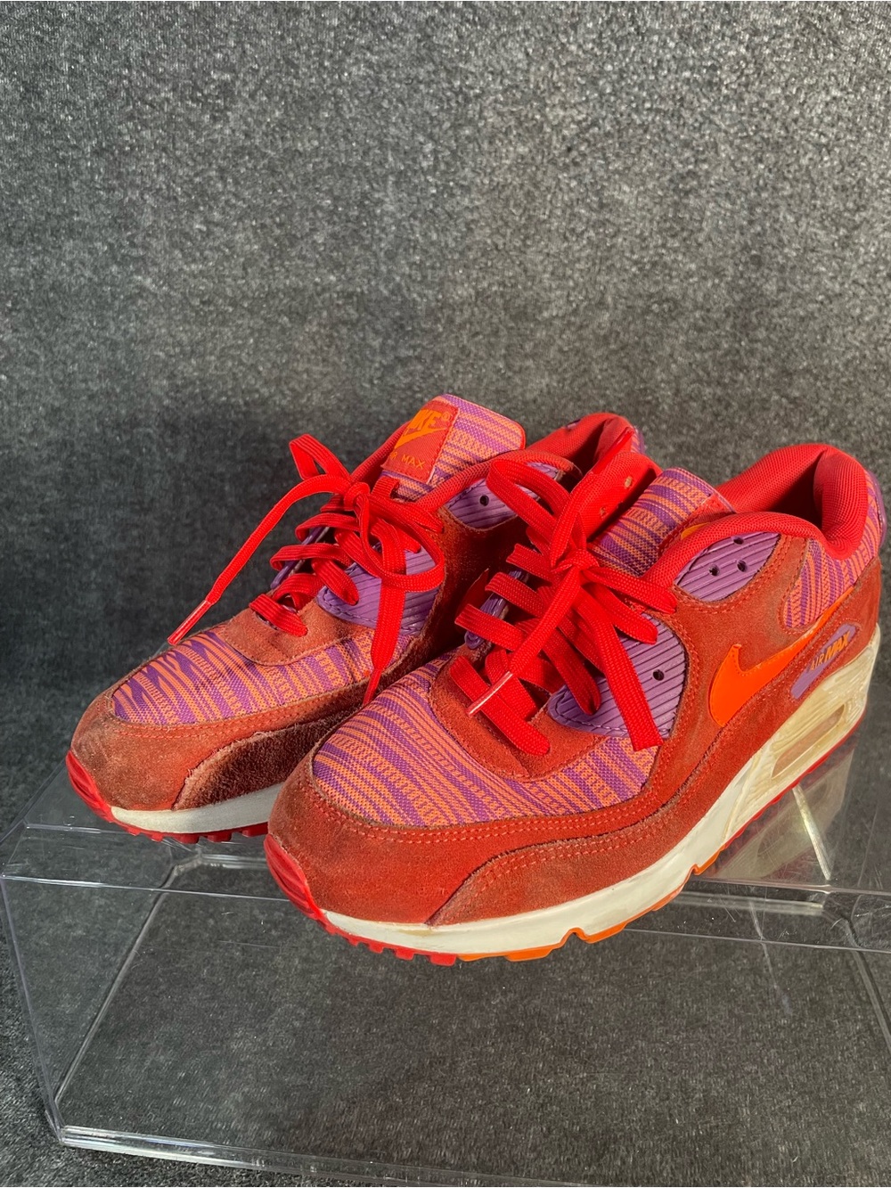 Nike Air Max 90 Essential Crimson Red 537384-600 Men’s Size 10 NWB